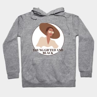 Young Gifted and Black Beatiful Woman Hoodie